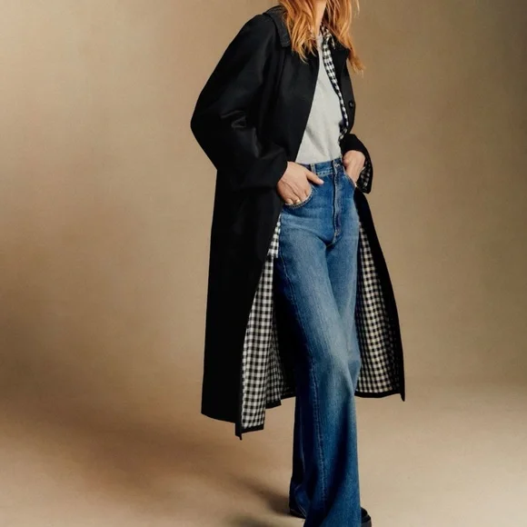 Black Trench Coat - Picture 4 of 5